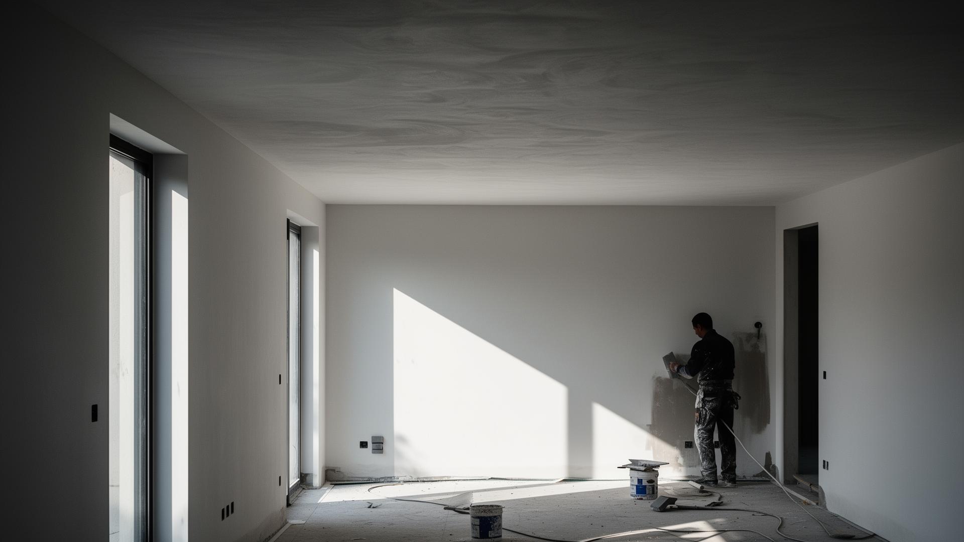 Pristine drywall finish in a modern Bay Area home